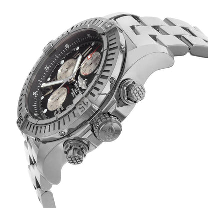 Breitling Super Avenger Automatic Men's Watch With Steel Case and Strap Authentic Luxury Timepiece