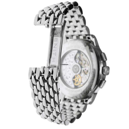 Zenith El Primero Chronomaster Lady Automatic Men's Watch With Steel Case and Strap Authentic Luxury Timepiece