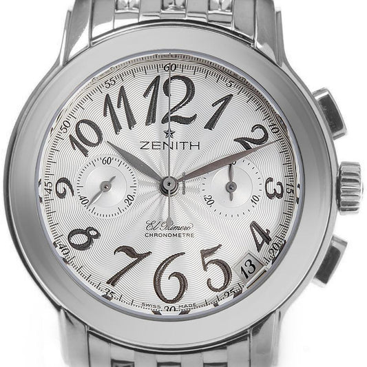 Zenith El Primero Chronomaster Lady Automatic Men's Watch With Steel Case and Strap Authentic Luxury Timepiece