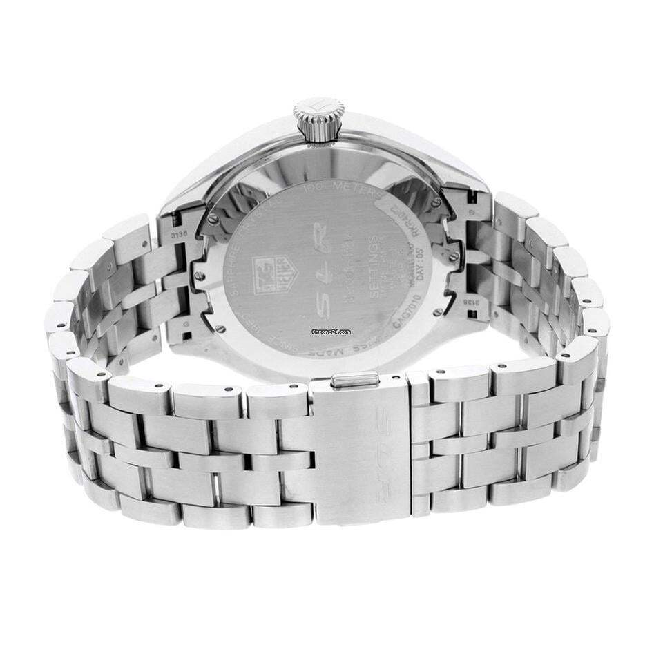 TAG Heuer SLR Quartz Men's Watch With Steel Case and Strap Authentic Luxury Timepiece