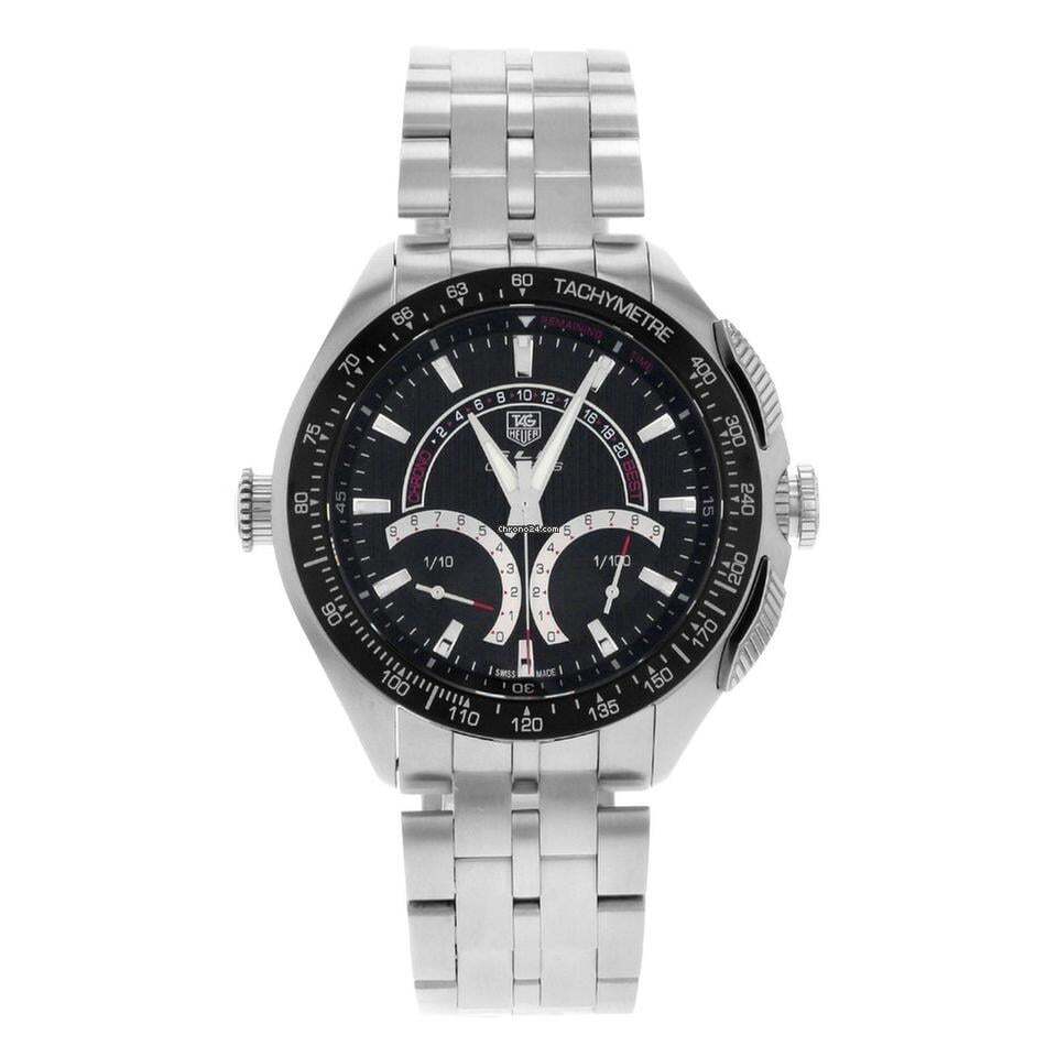 TAG Heuer SLR Quartz Men's Watch With Steel Case and Strap Authentic Luxury Timepiece