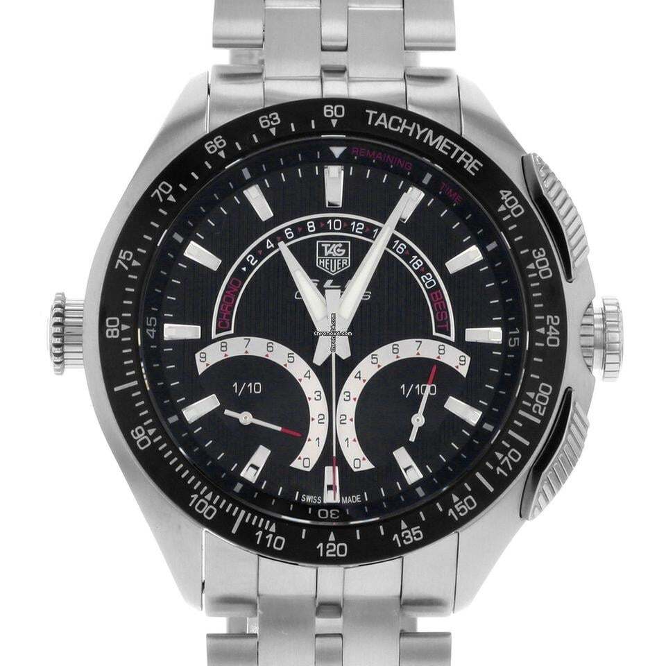 TAG Heuer SLR Quartz Men's Watch With Steel Case and Strap Authentic Luxury Timepiece