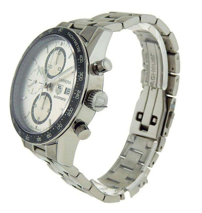 TAG Heuer Carrera Calibre 16 Automatic Men's Watch With Steel Case and Strap Authentic Luxury Timepiece