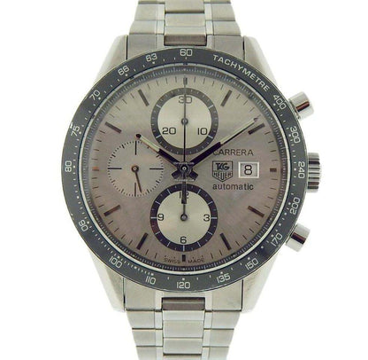 TAG Heuer Carrera Calibre 16 Automatic Men's Watch With Steel Case and Strap Authentic Luxury Timepiece
