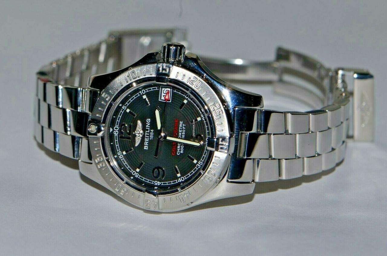 Breitling Colt Oceane Quartz Women's Watch With Steel Case and Strap Authentic Luxury Timepiece