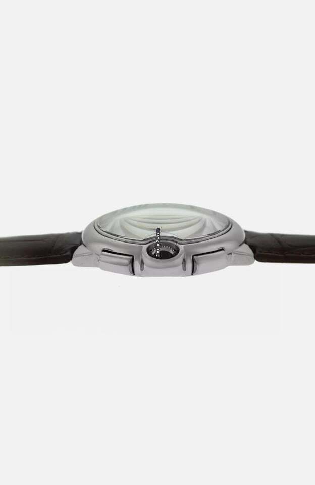 Cartier Ballon Bleu 42mm Automatic Men's Watch White Gold Case With Leather Strap Authentic Luxury Timepiece