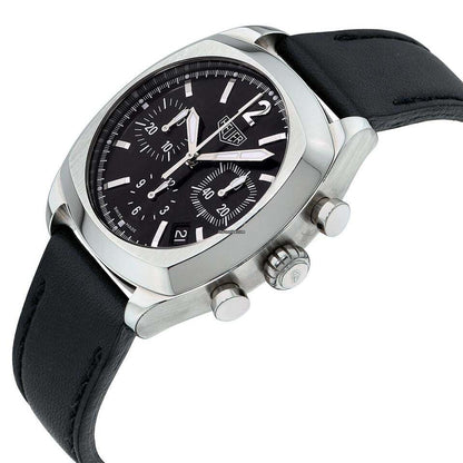 TAG Heuer Monza Automatic Men's Watch Steel Case With Leather Strap Authentic Luxury Timepiece