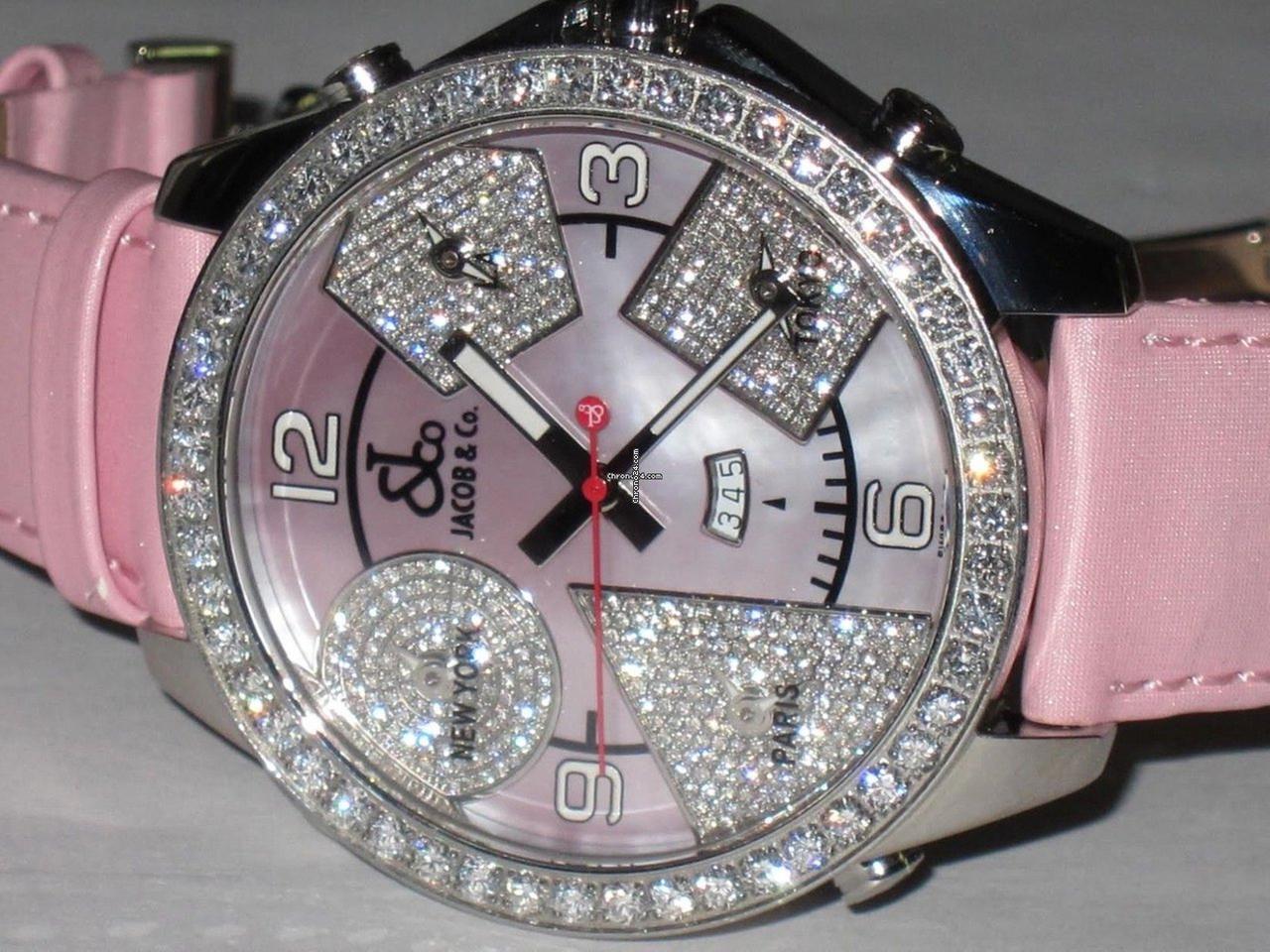 Jacob & Co. Quartz Men's Watch Steel Case With Leather Strap Authentic Luxury Timepiece