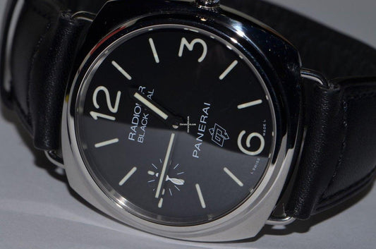 Panerai Radiomir Black Seal Manual winding Men's Watch Steel Case With Leather Strap Authentic Luxury Timepiece