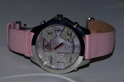 Jacob & Co. Quartz Men's Watch Steel Case With Leather Strap Authentic Luxury Timepiece