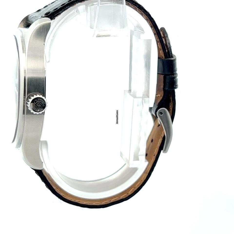 IWC Pilot Mark Automatic Men's Watch Steel Case With Leather Strap Authentic Luxury Timepiece