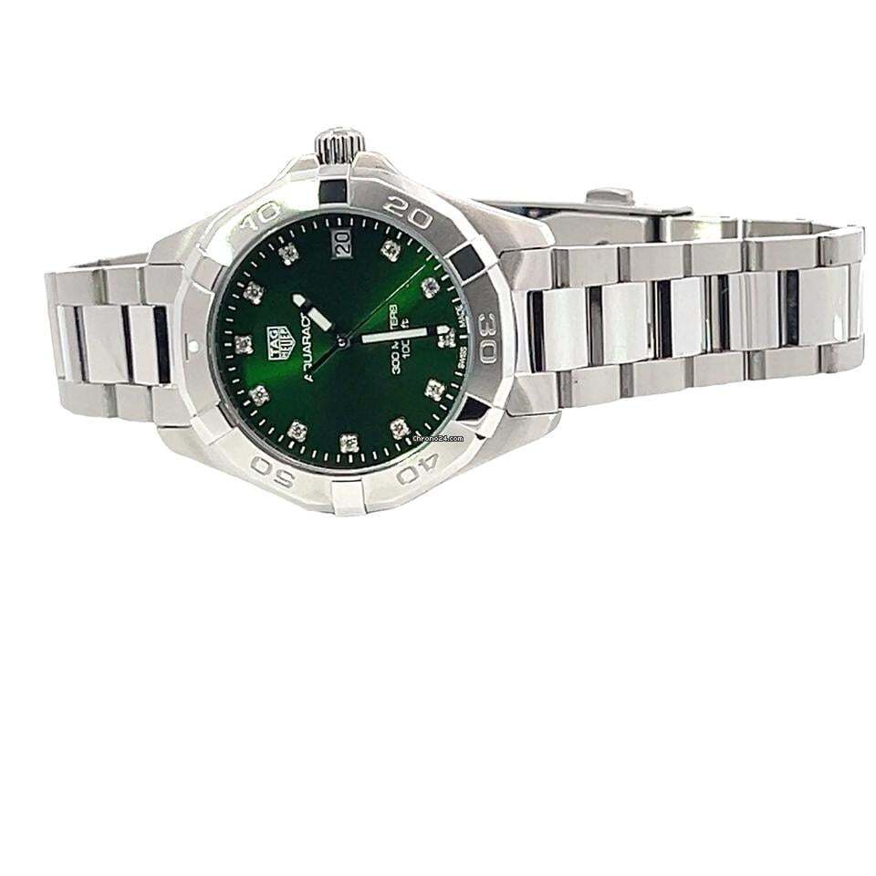 TAG Heuer Aquaracer Lady Quartz Women's Watch With Steel Case and Strap Authentic Luxury Timepiece
