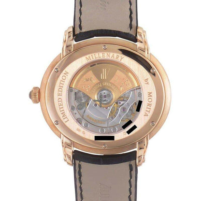 Audemars Piguet Millenary Automatic Men's Watch Rose Gold Case With Crocodile skin Strap Authentic Luxury Timepiece