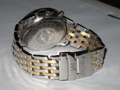 Breitling Old Navitimer Automatic Men's Watch Gold/Steel Case With Gold/Steel Strap Authentic Luxury Timepiece