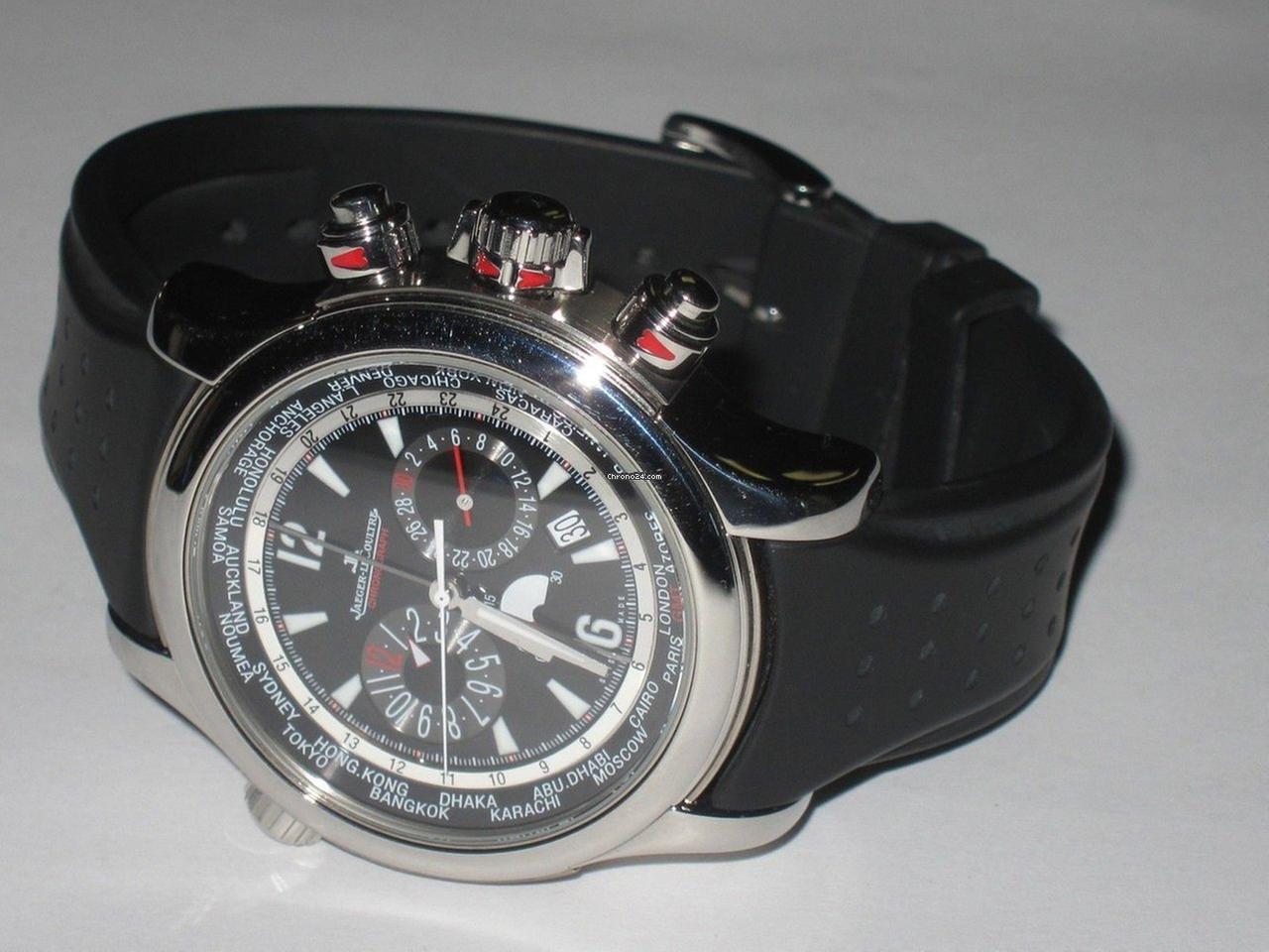 Jaeger-LeCoultre Master Compressor Extreme World Chronograph Automatic Unisex Watch Steel Case With Rubber Strap Authentic Luxury Timepiece