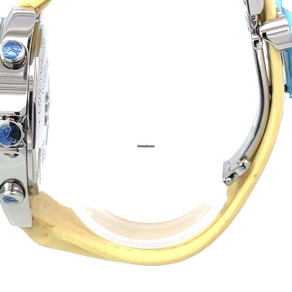 Jacob & Co. Five Time Zone Quartz Men's Watch Steel Case With Leather Strap Authentic Luxury Timepiece