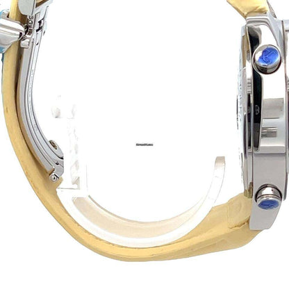 Jacob & Co. Five Time Zone Quartz Men's Watch Steel Case With Leather Strap Authentic Luxury Timepiece