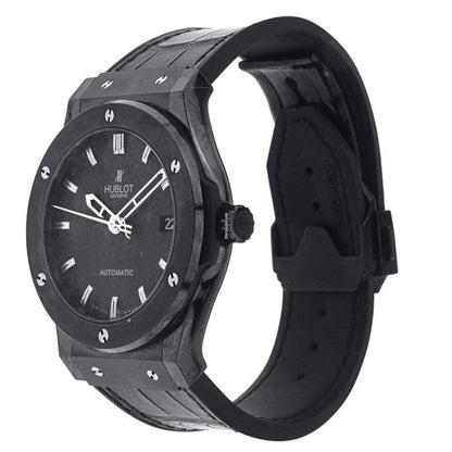 Hublot Classic Fusion Automatic Men's Watch Ceramic Case With Leather Strap Authentic Luxury Timepiece