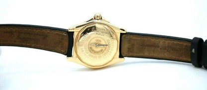 Breitling Cockpit Lady Quartz Women's Watch Yellow Gold Case With Leather Strap Authentic Luxury Timepiece