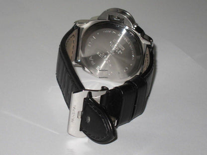Panerai Luminor Base Logo Manual winding Men's Watch Steel Case With Leather Strap Authentic Luxury Timepiece