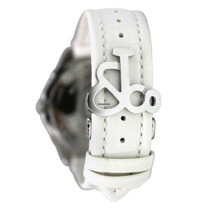 Jacob & Co. Five Time Zone Quartz Men's Watch Steel Case With Leather Strap Authentic Luxury Timepiece