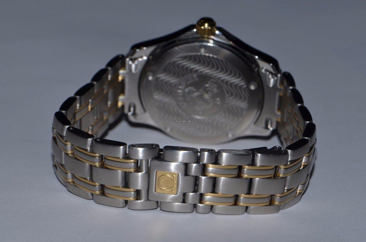 Omega Seamaster Automatic Men's Watch Gold/Steel Case With Gold/Steel Strap Authentic Luxury Timepiece