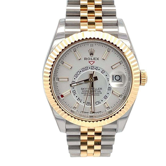 Rolex Sky-Dweller Automatic Men's Watch Gold/Steel Case With Gold/Steel Strap Authentic Luxury Timepiece