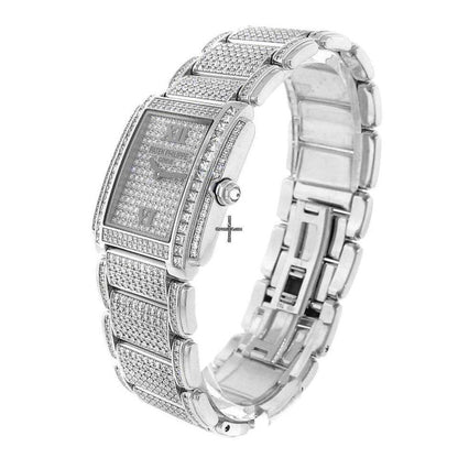 Patek Philippe Twenty~4 Quartz Women's Watch With White Gold Case and Strap Authentic Luxury Timepiece