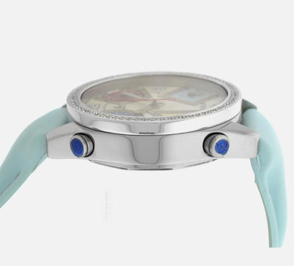 Jacob & Co. Five Time Zone Quartz Men's Watch Steel Case With Leather Strap Authentic Luxury Timepiece