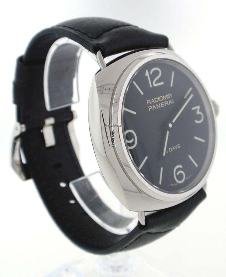 Panerai Radiomir 8 Days Manual winding Men's Watch Steel Case With Leather Strap Authentic Luxury Timepiece