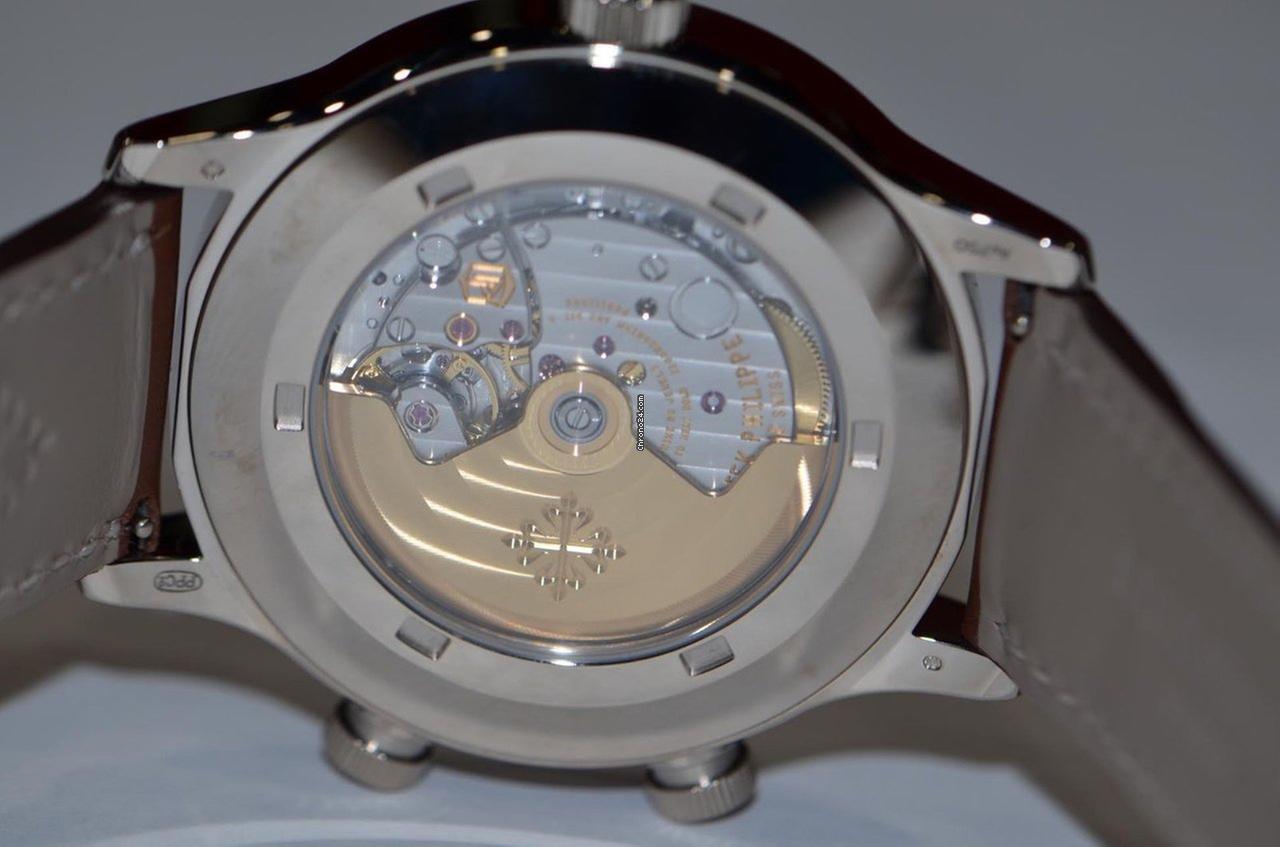 Patek Philippe Calatrava Automatic Men's Watch White Gold Case With Leather Strap Authentic Luxury Timepiece