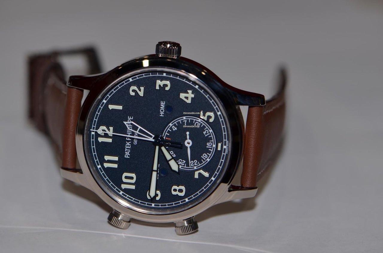 Patek Philippe Calatrava Automatic Men's Watch White Gold Case With Leather Strap Authentic Luxury Timepiece