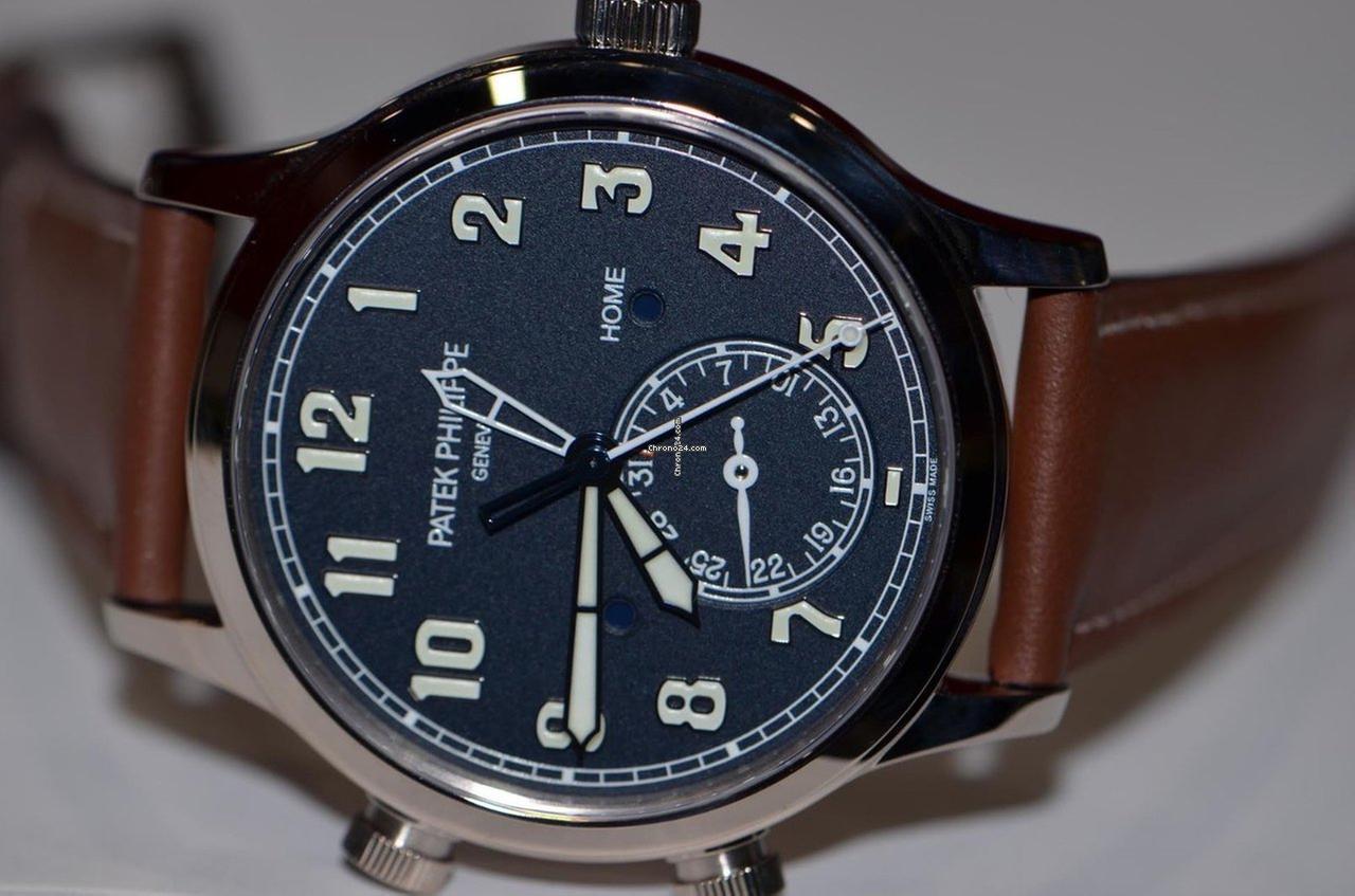 Patek Philippe Calatrava Automatic Men's Watch White Gold Case With Leather Strap Authentic Luxury Timepiece