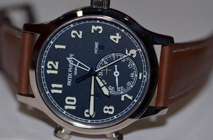 Patek Philippe Calatrava Automatic Men's Watch White Gold Case With Leather Strap Authentic Luxury Timepiece