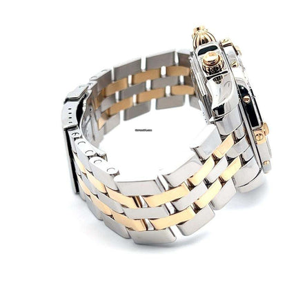 Breitling Chronomat Evolution Automatic Men's Watch Steel Case With Gold/Steel Strap Authentic Luxury Timepiece