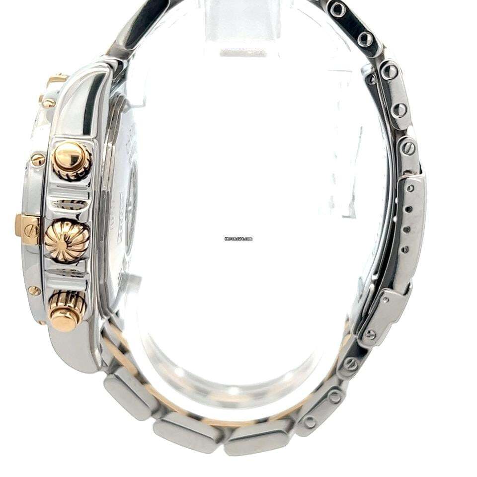 Breitling Chronomat Evolution Automatic Men's Watch Steel Case With Gold/Steel Strap Authentic Luxury Timepiece