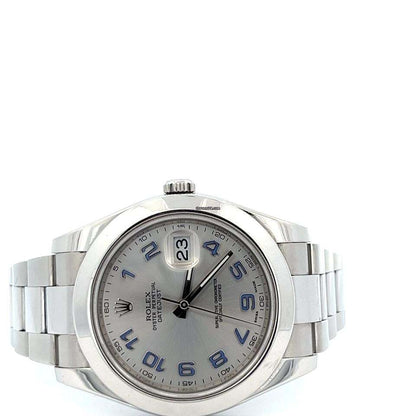 Rolex Datejust II Automatic Men's Watch With Steel Case and Strap Authentic Luxury Timepiece