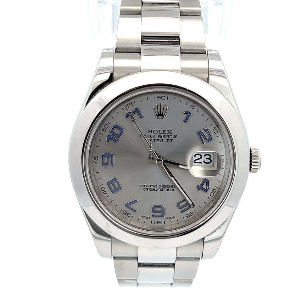 Rolex Datejust II Automatic Men's Watch With Steel Case and Strap Authentic Luxury Timepiece