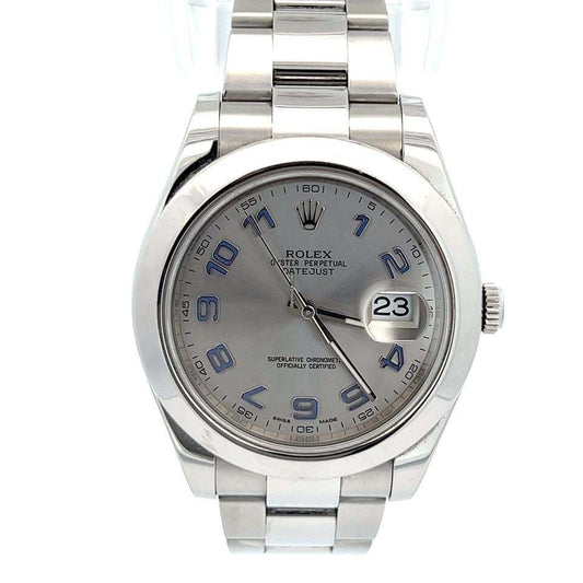 Rolex Datejust II Automatic Men's Watch With Steel Case and Strap Authentic Luxury Timepiece
