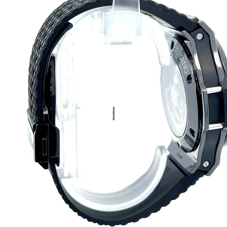 Hublot Big Bang Automatic Men's Watch Ceramic Case With Rubber Strap Authentic Luxury Timepiece