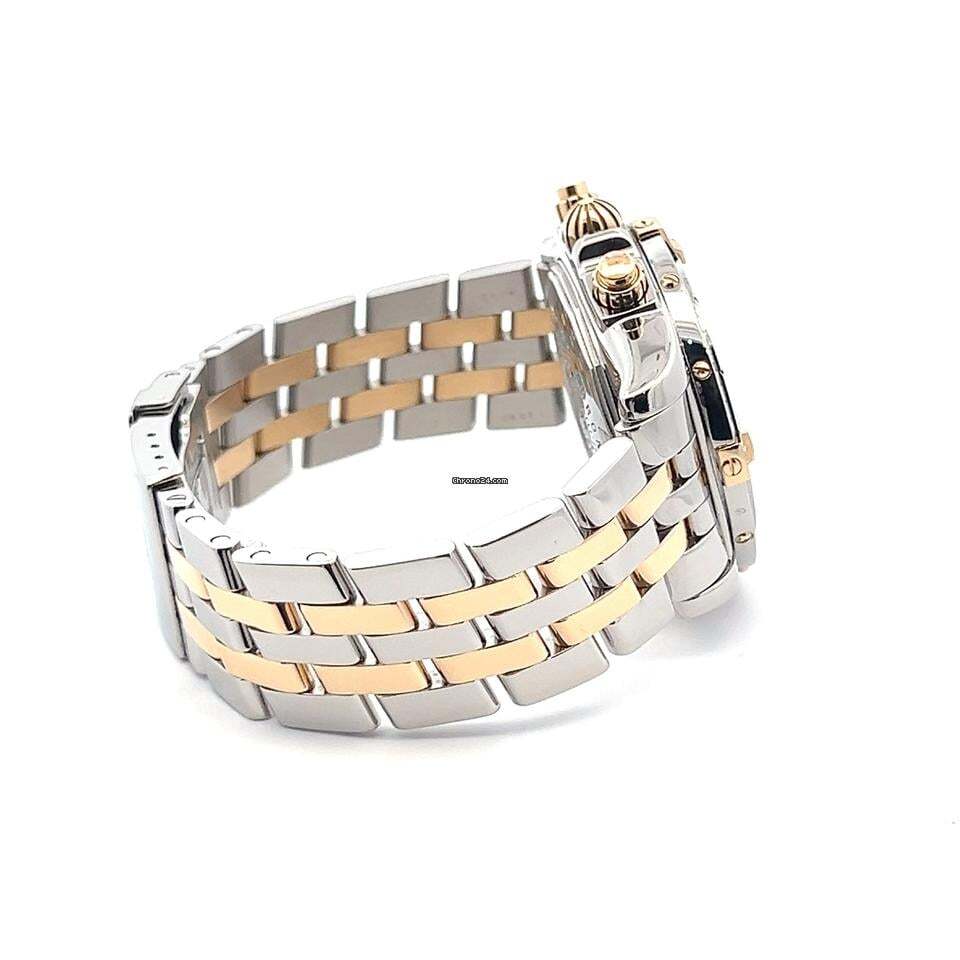 Breitling Chronomat Evolution Automatic Men's Watch Steel Case With Gold/Steel Strap Authentic Luxury Timepiece