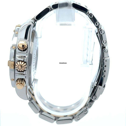 Breitling Chronomat Evolution Automatic Men's Watch Steel Case With Gold/Steel Strap Authentic Luxury Timepiece