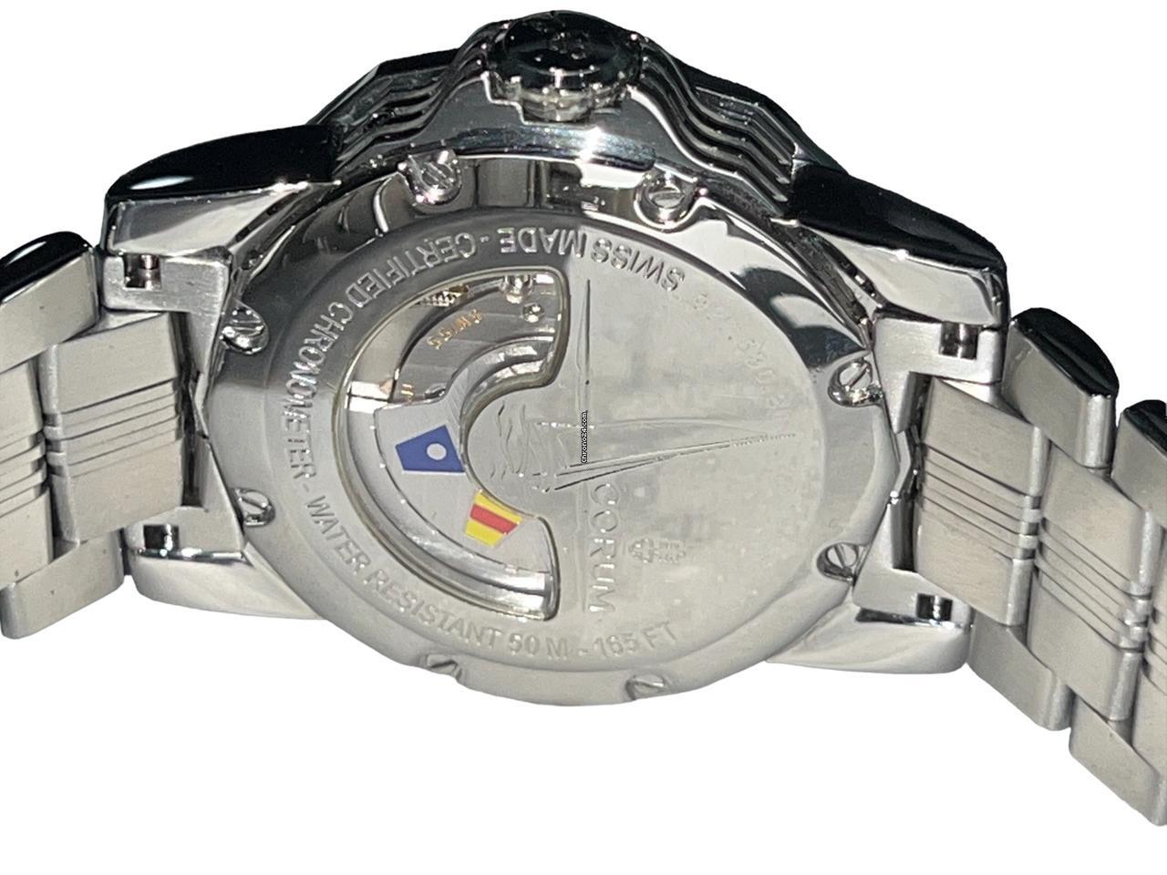 Corum Admiral's Cup Automatic Unisex Watch With Steel Case and Strap Authentic Luxury Timepiece