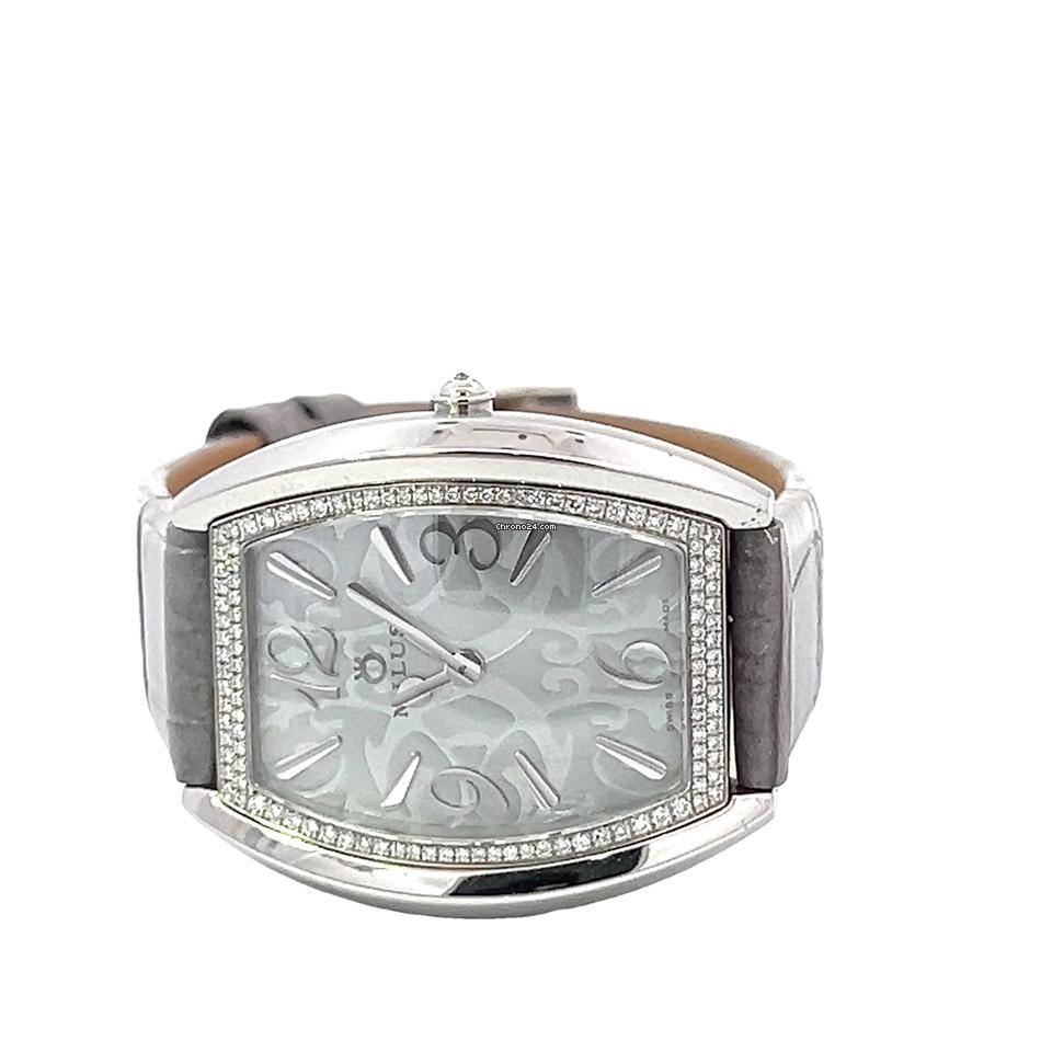 Milus Quartz Women's Watch Steel Case With Leather Strap Authentic Luxury Timepiece