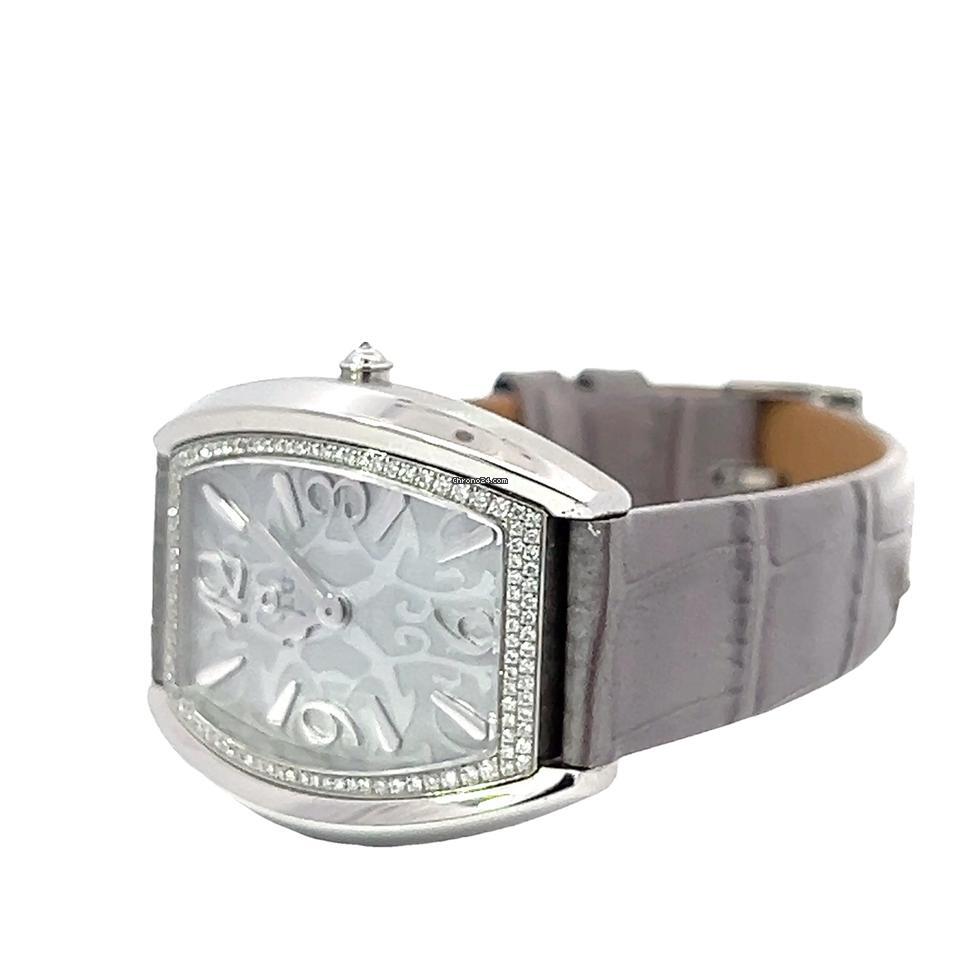 Milus Quartz Women's Watch Steel Case With Leather Strap Authentic Luxury Timepiece