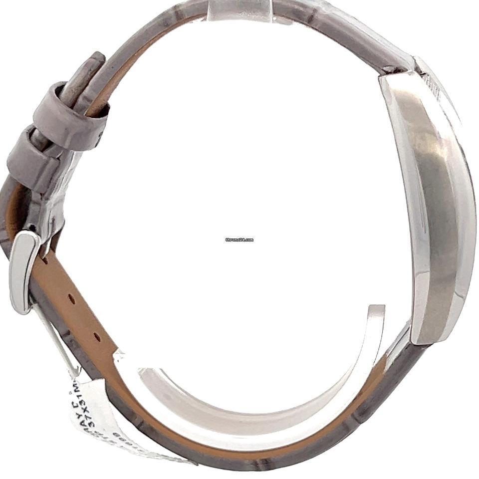 Milus Quartz Women's Watch Steel Case With Leather Strap Authentic Luxury Timepiece