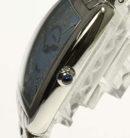 Franck Muller Cintrée Curvex Quartz Women's Watch With Steel Case and Strap Authentic Luxury Timepiece