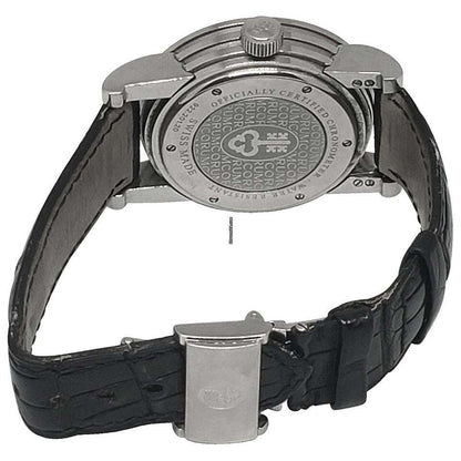 Corum Automatic Unisex Watch Steel Case With Crocodile skin Strap Authentic Luxury Timepiece