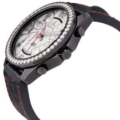 Jacob & Co. Quartz Men's Watch Steel Case With Leather Strap Authentic Luxury Timepiece