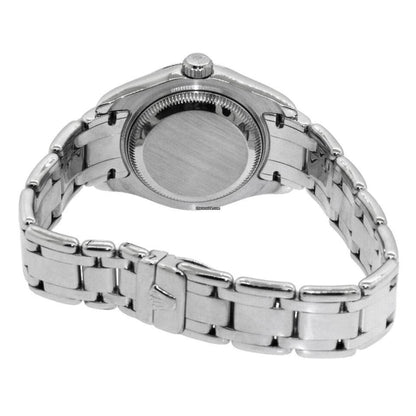 Rolex Pearlmaster Automatic Women's Watch With White Gold Case and Strap Authentic Luxury Timepiece